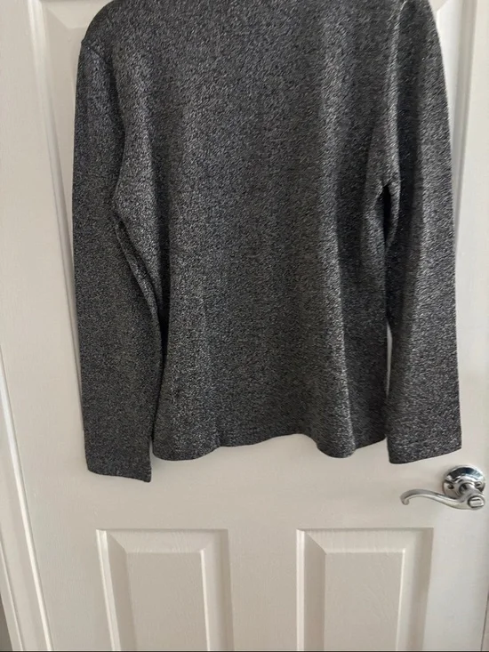 Escada Metallic Black and Gold Logo Sweater - Picture 3 of 3